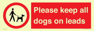 Please keep all dogs on leads